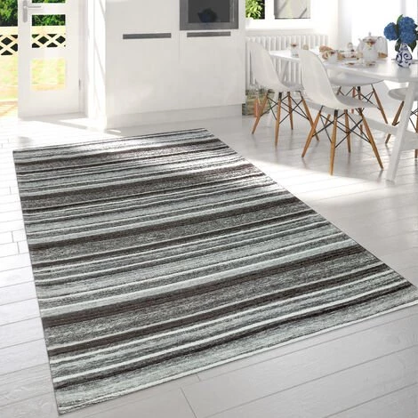 Paco Home Moderne Poils Ras Salon Tapis Rayures Design Chiné En Gris Blanc Anthracite 60x110 Cm 1 Paco Home Moderne Poils Ras Salon Tapis Rayures Design Chiné En Gris Blanc Anthracite 60x110 Cm