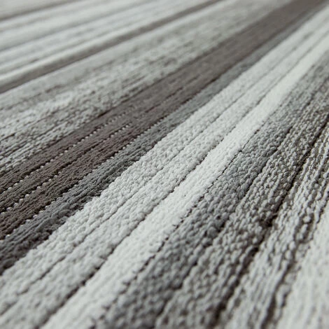 Paco Home Moderne Poils Ras Salon Tapis Rayures Design Chiné En Gris Blanc Anthracite 60x110 Cm 4 Paco Home Moderne Poils Ras Salon Tapis Rayures Design Chiné En Gris Blanc Anthracite 60x110 Cm – Image 4