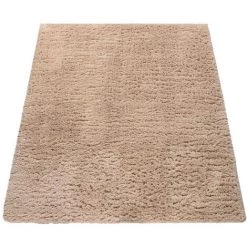 Paco Home Tapis Poils Longs Pour Salon Et Chambre, Shaggy Uni Beige 80x150 Cm -Tapis et paillasson Soldes 50626272 5