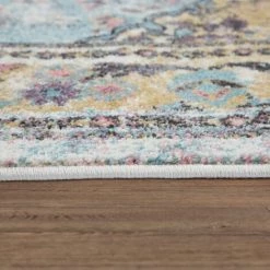 Paco Home Tapis Vintage, Poils Ras Frisés Pour Salon, Design Oriental, Turquoise 120x170 Cm -Tapis et paillasson Soldes 50626292 3