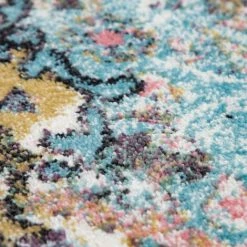 Paco Home Tapis Vintage, Poils Ras Frisés Pour Salon, Design Oriental, Turquoise 120x170 Cm -Tapis et paillasson Soldes 50626292 4