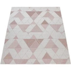 Paco Home Tapis Intérieur & Extérieur, Pour Balcon Et Terrasse, Avec Design Losanges, Rose 160x220 Cm 9 Paco Home Tapis Intérieur & Extérieur, Pour Balcon Et Terrasse, Avec Design Losanges, Rose 160x220 Cm -Tapis et paillasson Soldes 50626298 5