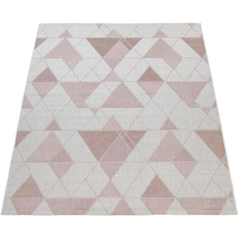 Paco Home Tapis Intérieur & Extérieur, Pour Balcon Et Terrasse, Avec Design Losanges, Rose 160x220 Cm 5 Paco Home Tapis Intérieur & Extérieur, Pour Balcon Et Terrasse, Avec Design Losanges, Rose 160x220 Cm – Image 5
