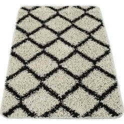 Paco Home Tapis De Bain Moderne Design Losanges Poils Longs Tapis Salle De Bain Crème Noir 40x55 Cm 7 Paco Home Tapis De Bain Moderne Design Losanges Poils Longs Tapis Salle De Bain Crème Noir 40x55 Cm -Tapis et paillasson Soldes 50626312 4