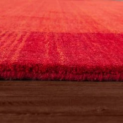 Paco Home Tapis Tissé Main Gabbeh Qualité 100 % Laine Bordure Chiné Orange Jaune 240x340 Cm -Tapis et paillasson Soldes 50626390 3