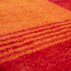 Paco Home Tapis Tissé Main Gabbeh Qualité 100 % Laine Bordure Chiné Orange Jaune 240x340 Cm -Tapis et paillasson Soldes 50626390 4