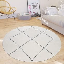 Paco Home Tapis Salon Avec Motif Losanges Scandinave Moderne Poils Ras, Clair Blanc 60x100 Cm 7 Paco Home Tapis Salon Avec Motif Losanges Scandinave Moderne Poils Ras, Clair Blanc 60x100 Cm -Tapis et paillasson Soldes 50626410 3