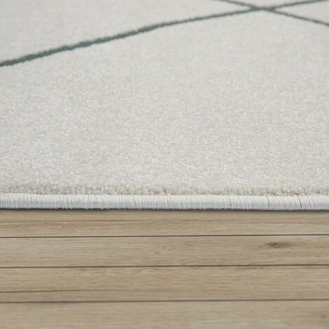 Paco Home Tapis Salon Avec Motif Losanges Scandinave Moderne Poils Ras, Clair Blanc 60x100 Cm 5 Paco Home Tapis Salon Avec Motif Losanges Scandinave Moderne Poils Ras, Clair Blanc 60x100 Cm – Image 5
