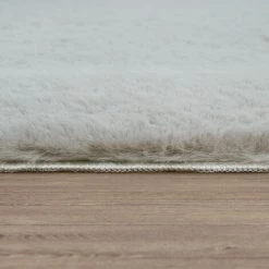 Paco Home Tapis Poils Longs, Shaggy Pour Salon, Moelleux, Doux, Lavable, Gris Ø 80 Cm Rond -Tapis et paillasson Soldes 50626466 4