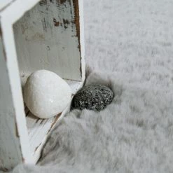 Paco Home Tapis Poils Longs, Shaggy Pour Salon, Moelleux, Doux, Lavable, Gris Ø 80 Cm Rond -Tapis et paillasson Soldes 50626466 5