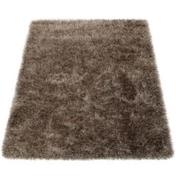 Paco Home Shaggy Poils Hauts Tapis Moderne Doux Fils Brillants Uni Crème Beige 60x100 Cm -Tapis et paillasson Soldes 50626468 4