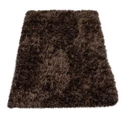Paco Home Tapis De Bain Moderne Salle De Bain Tapis Shaggy Moelleux Doux Uni Brun 70x120 Cm -Tapis et paillasson Soldes 50626607 4