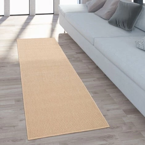 Paco Home Tapis Extérieur Pour Terrasse Et Balcon Tapis Cuisine Monochrome Moderne Beige 60x100 Cm 2 Paco Home Tapis Extérieur Pour Terrasse Et Balcon Tapis Cuisine Monochrome Moderne Beige 60x100 Cm – Image 2