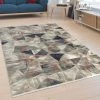 Paco Home Tapis Poils Ras Salon Mélange De Motifs Design Abstrait Moderne Orient Coloré 120x170 Cm
