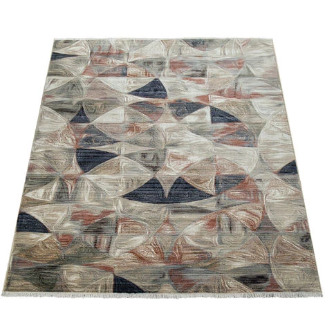 Paco Home Tapis Poils Ras Salon Mélange De Motifs Design Abstrait Moderne Orient Coloré 120x170 Cm 4 Paco Home Tapis Poils Ras Salon Mélange De Motifs Design Abstrait Moderne Orient Coloré 120x170 Cm – Image 4