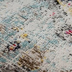 Paco Home Tapis Intérieur Extérieur Orient Turquoise Rose Jaune 60x100 Cm -Tapis et paillasson Soldes 50626892 5