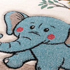 Paco Home Tapis Pour Enfant Jungle Animaux Beige Crème 80x150 Cm -Tapis et paillasson Soldes 50626913 4