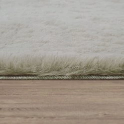 Paco Home Tapis Poils Longs Shaggy Pour Salon Moelleux Doux Lavable Beige Sable Ø 100 Cm Rond -Tapis et paillasson Soldes 50626976 4