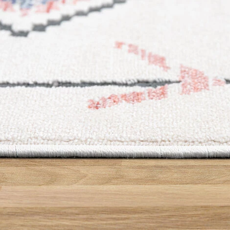 Paco Home Tapis De Salon Tapis Poils Ras Boho Motif Diamant Avec Couleurs Modernes Pastel 80x150 Cm 3 Paco Home Tapis De Salon Tapis Poils Ras Boho Motif Diamant Avec Couleurs Modernes Pastel 80x150 Cm – Image 3