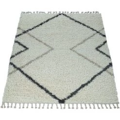 Paco Home Tapis Beige Poils Longs Salon Design Losanges Aspect Scandinave Doux À Franges 60x100 Cm 9 Paco Home Tapis Beige Poils Longs Salon Design Losanges Aspect Scandinave Doux À Franges 60x100 Cm -Tapis et paillasson Soldes 50627133 5