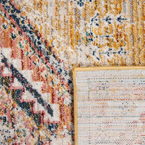 Paco Home Tapis De Salon Poils Ras Vintage Motif Orient Avec Bordure Moderne Jaune Rouge 60x100 Cm 5 Paco Home Tapis De Salon Poils Ras Vintage Motif Orient Avec Bordure Moderne Jaune Rouge 60x100 Cm – Image 5