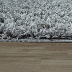 Paco Home Tapis Poils Longs Gris Salon Doux Motif Losanges Moelleux Shaggy À Franges 120x170 Cm -Tapis et paillasson Soldes 50627145 3