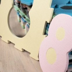 Paco Home Tapis Puzzle Tapis De Jeux Tapis En Mousse Tapis Bébé Chiffres Pastel 32x32 Cm X 36 Pièces -Tapis et paillasson Soldes 50627174 4