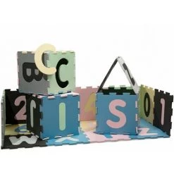 Paco Home Tapis Puzzle Tapis De Jeux Tapis En Mousse Tapis Bébé Chiffres Pastel 32x32 Cm X 36 Pièces -Tapis et paillasson Soldes 50627174 5
