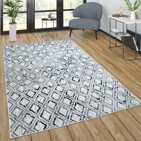 Paco Home Tapis De Salon Poils Ras Tapis Vintage Scandinave Moderne Gris Blanc Cassé 120x170 Cm 1 Paco Home Tapis De Salon Poils Ras Tapis Vintage Scandinave Moderne Gris Blanc Cassé 120x170 Cm