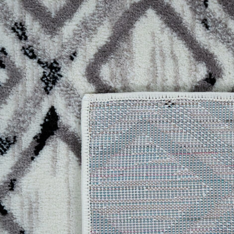 Paco Home Tapis De Salon Poils Ras Tapis Vintage Scandinave Moderne Gris Blanc Cassé 120x170 Cm 4 Paco Home Tapis De Salon Poils Ras Tapis Vintage Scandinave Moderne Gris Blanc Cassé 120x170 Cm – Image 4