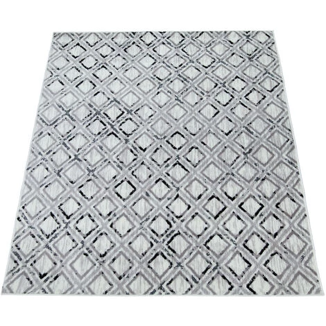 Paco Home Tapis De Salon Poils Ras Tapis Vintage Scandinave Moderne Gris Blanc Cassé 120x170 Cm 5 Paco Home Tapis De Salon Poils Ras Tapis Vintage Scandinave Moderne Gris Blanc Cassé 120x170 Cm – Image 5