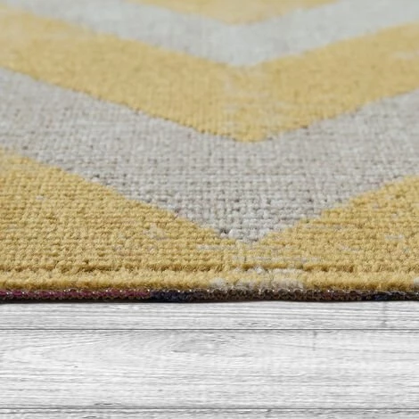 Paco Home Tapis Balcon Jaune Terrasse Extérieur Style Scandinave Design Losanges Résistant Aux Intempéries Doux 60x100 Cm 2 Paco Home Tapis Balcon Jaune Terrasse Extérieur Style Scandinave Design Losanges Résistant Aux Intempéries Doux 60x100 Cm – Image 2