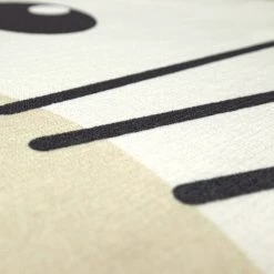 Paco Home Tapis Rond Chambre Enfant Tapis De Jeux Tapis Bébé Motif Lions Beige Blanc 80 Cm Rond -Tapis et paillasson Soldes 50627255 3