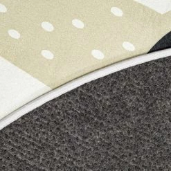 Paco Home Tapis Rond Chambre Enfant Tapis De Jeux Tapis Bébé Motif Lions Beige Blanc 80 Cm Rond -Tapis et paillasson Soldes 50627255 4