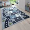 Paco Home Tapis Pour Enfants, Tapis De Jeu Pour Chambres D'enfants, Boîtes Gonflables Et Rues, Gris 80x150 Cm