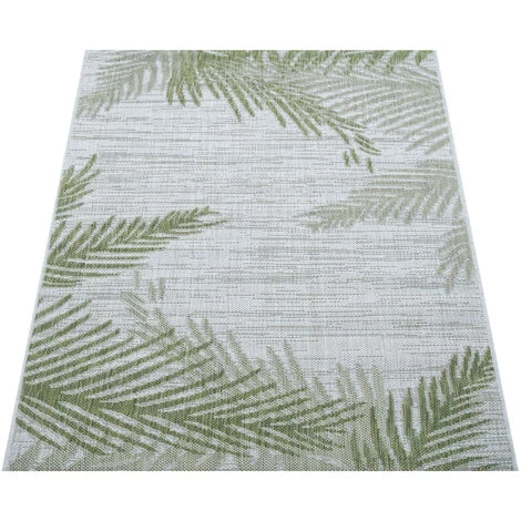 Paco Home Tapis Intérieur Et Extérieur Beige Vert Design Palmiers Balcon Terrasse Robuste Résistant Intempéries 60x100 Cm 2 Paco Home Tapis Intérieur Et Extérieur Beige Vert Design Palmiers Balcon Terrasse Robuste Résistant Intempéries 60x100 Cm – Image 2