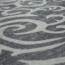 Paco Home Tapis Moderne Avec Motif Feuillage Imprimé Design Tendance Gris Blanc 80x150 Cm 5 Paco Home Tapis Moderne Avec Motif Feuillage Imprimé Design Tendance Gris Blanc 80x150 Cm -Tapis et paillasson Soldes 50627323 3