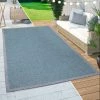 Paco Home Tapis Intérieur & Extérieur Balcon Terrasse Cuisine Bordures Design Turquoise 80x150 Cm
