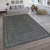 Paco Home Tapis Intérieur & Extérieur Tissé À Plat Avec Motif Scandinave Et Style Sisal Gris 80x150 Cm