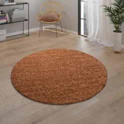 Paco Home Tapis Shaggy Tapis Salon Shaggy Poil Long Moderne Monochrome Beige Marron 120x170 Cm -Tapis et paillasson Soldes 50627406 3