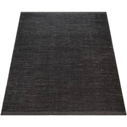 Paco Home Tapis Tissé Main Tissage À Plat Style Scandinave Chiné Motif Tissé Anthracite 60x110 Cm -Tapis et paillasson Soldes 50627441 4