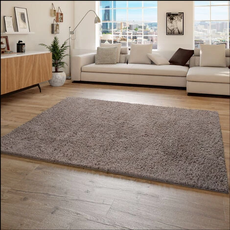 Paco Home Tapis Shaggy Tapis De Salon Poil Long Doux Moderne Motif Monochrome Beige 140x200 Cm 2 Paco Home Tapis Shaggy Tapis De Salon Poil Long Doux Moderne Motif Monochrome Beige 140x200 Cm – Image 2