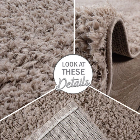 Paco Home Tapis Shaggy Tapis De Salon Poil Long Doux Moderne Motif Monochrome Beige 140x200 Cm 4 Paco Home Tapis Shaggy Tapis De Salon Poil Long Doux Moderne Motif Monochrome Beige 140x200 Cm – Image 4