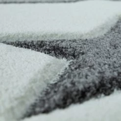 Paco Home Tapis Enfant Couleurs Pastel À Carreaux Pois Cœurs Étoiles Blanc Gris Bleu Ø 160 Cm Rond -Tapis et paillasson Soldes 50627580 4