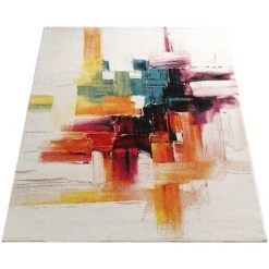 Paco Home Tapis Moderne Splash De Marque Coloré Brosse Neuf EO 80x150 Cm -Tapis et paillasson Soldes 50627630 4