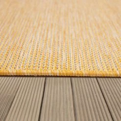 Paco Home Tapis Intérieur & Extérieur Pour Salon Balcon Terrasse Tissé À Plat Jaune 60x100 Cm -Tapis et paillasson Soldes 50627812 3