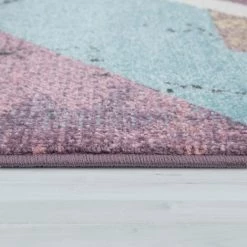 Paco Home Tapis Pour Salon, Poils Ras Couleurs Pastel, Design Abstrait, Coloré 120x170 Cm -Tapis et paillasson Soldes 50627847 3