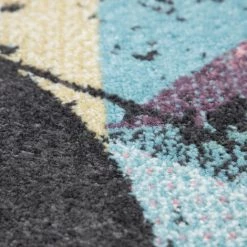 Paco Home Tapis Pour Salon, Poils Ras Couleurs Pastel, Design Abstrait, Coloré 120x170 Cm -Tapis et paillasson Soldes 50627847 4