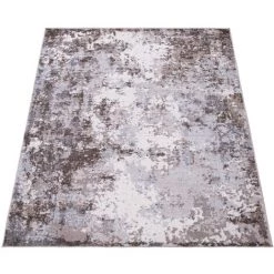 Paco Home Tapis De Salon Tapis De Salon Poils Ras Tapis Vintage Effet Usé Moderne Abstrait 60x100 Cm, Marron -Tapis et paillasson Soldes 50627928 5