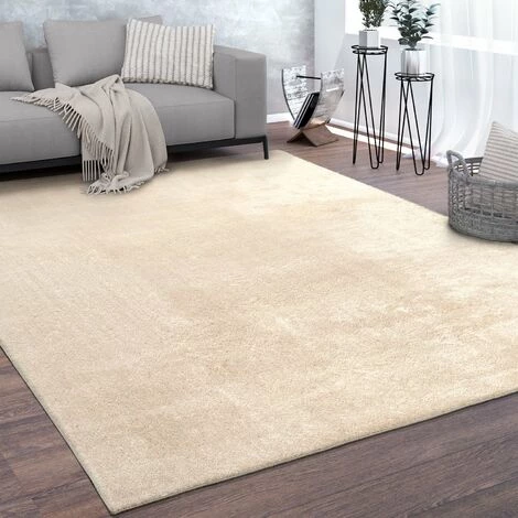 Paco Home Tapis, Tapis À Poils Ras Doux Pour Salon, Très Moelleux, Lavable, Beige 60x100 Cm 1 Paco Home Tapis, Tapis À Poils Ras Doux Pour Salon, Très Moelleux, Lavable, Beige 60x100 Cm